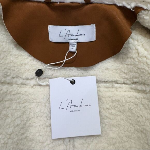 NEW L’Academie Revolve x Marianna Hewitt Benton Jacket Dark Brown Size XS - Picture 9 of 13